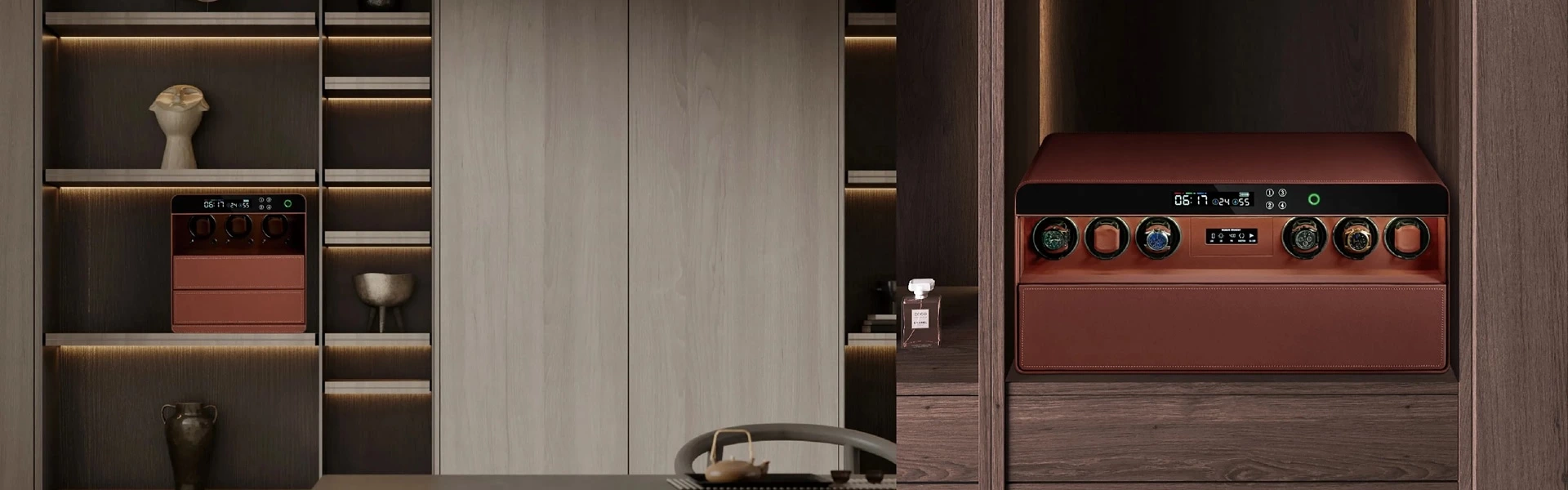 Rocker Leather Safe Deposit Box